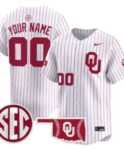Custom Oklahoma Sooners Jersey Baseball 2026 Vapor Limited Stitched by My Store