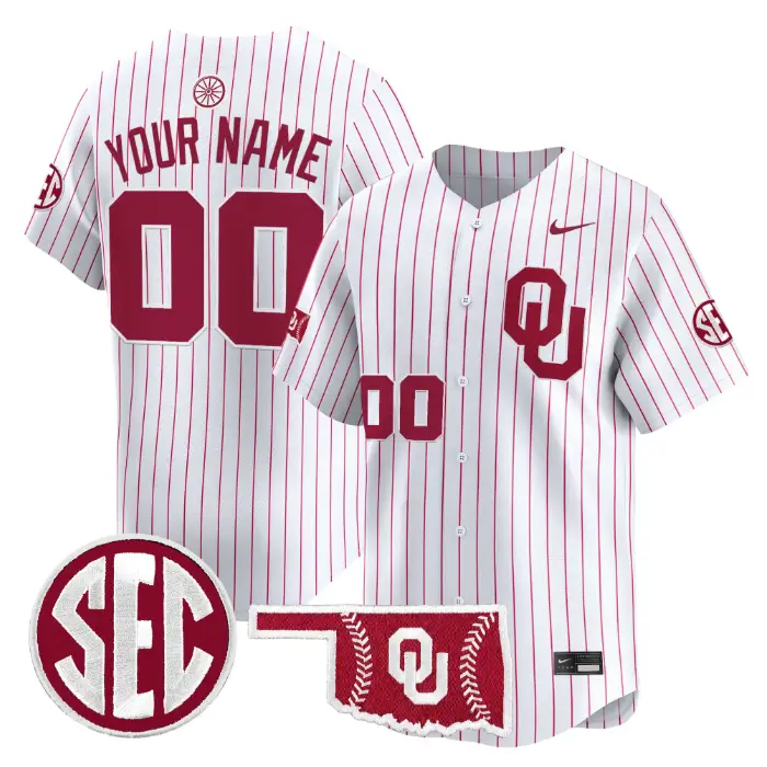 Custom Oklahoma Sooners Jersey Baseball 2026 Vapor Limited Stitched by My Store