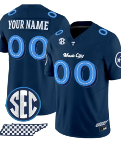 Custom Tennessee Vols Jersey Music City Edition Limited Stitched by My Store NCAA Football Jerseys