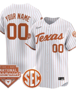 Custom Texas Longhorns Jersey 2026 Back-To-Back World SeriesChampions by My Store