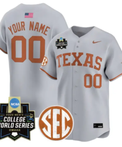 Custom Texas Longhorns Jersey Name, Number 2026 World Series Stitched by My Store