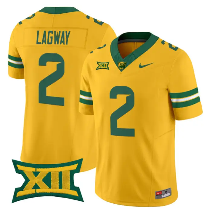 DJ Lagway Jersey #2 Baylor Bears 2026 Vapor Limited Stitched by My Store NCAA Football Jerseys