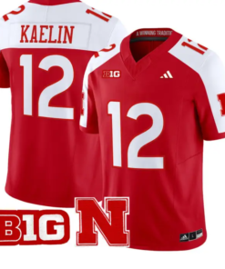 Daniel Kaelin Jersey #12 Nebraska Cornhuskers 2026 Vapor Limited Stitched by My Store NCAA Football Jerseys