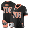 Dawg Jersey #706 Georgia Bulldogs 2026 The Big Peach Stitched - Top Wow Design Dawg Jersey #706 Georgia Bulldogs 2026 The Big Peach Stitched