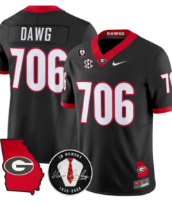 Dawg Jersey #706 Georgia Bulldogs 2026 Vince Dooley Stitched by My Store NCAA Football Jerseys