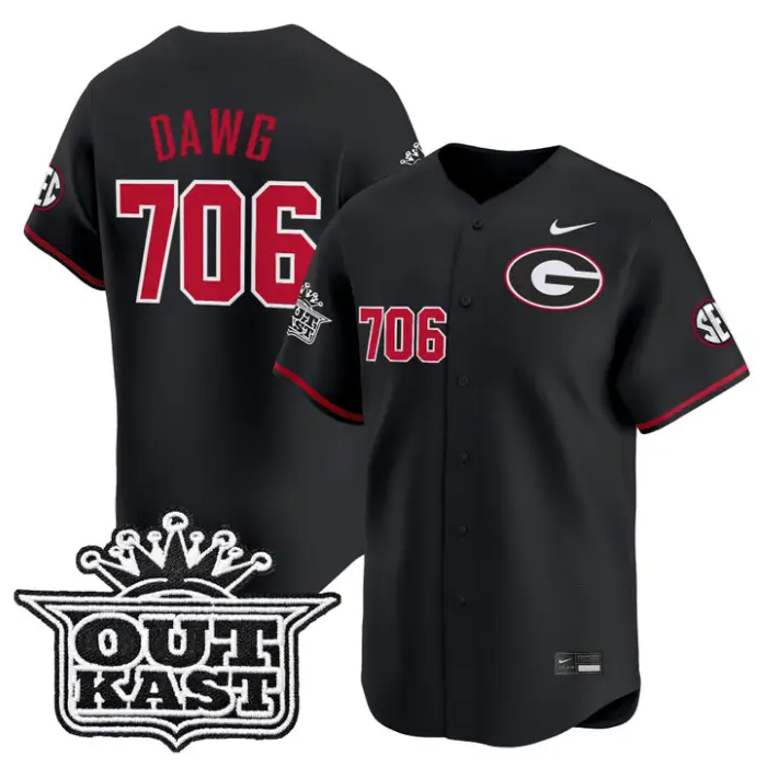 Dawg Jersey #706 Georgia Bulldogs Baseball 2026 Outkast Stitched by My Store