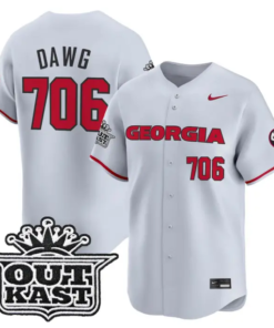 Dawg Jersey #706 Georgia Bulldogs Baseball 2026 Outkast Stitched by My Store