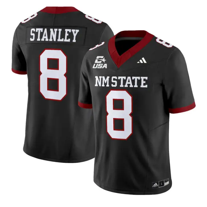 Dijon Stanley Jersey #8 New Mexico State 2026 Vapor Limited Stitched by My Store NCAA Football Jerseys