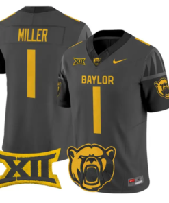 Dre'lon Miller Jersey #1 Baylor Bears 2026 Vapor Limited Stitched by My Store NCAA Football Jerseys