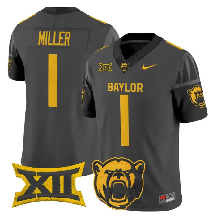 Dre'lon Miller Jersey #1 Baylor Bears 2026 Vapor Limited Stitched by My Store NCAA Football Jerseys