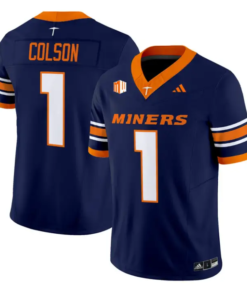 EJ Colson Jersey #1 UTEP Miners 2016 Vapor Limited Stitched by My Store NCAA Football Jerseys
