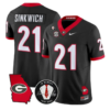 Frank Sinkwich Jersey #21 Georgia Bulldogs 2026 Vince Dooley Stitched - Top Wow Design Frank Sinkwich Jersey #21 Georgia Bulldogs 2026 Vince Dooley Stitched