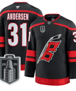 Frederik Andersen Jersey #31 Carolina Hurricanes 2026 Stanley Cup Stitched by Hockey David