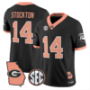 Gunner Stockton Jersey #14 Georgia Bulldogs 2026 The Big Peach Stitched - Top Wow Design Gunner Stockton Jersey #14 Georgia Bulldogs 2026 The Big Peach Stitched
