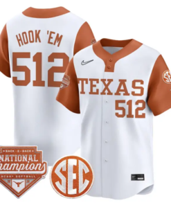 Hook 'Em Jersey #512 Texas 2026 Back-To-Back World SeriesChampions by My Store