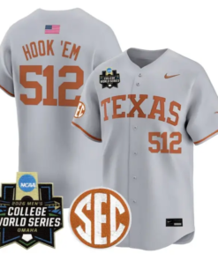 Hook 'Em Jersey #52 Texas Longhorns 2026 World Series Vapor Stitched by My Store