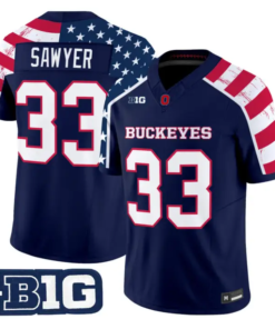 Jeremiah Smith Jersey #4 Ohio State America 250 Edition Vapor Limited Stitched by My Store NCAA Football Jerseys
