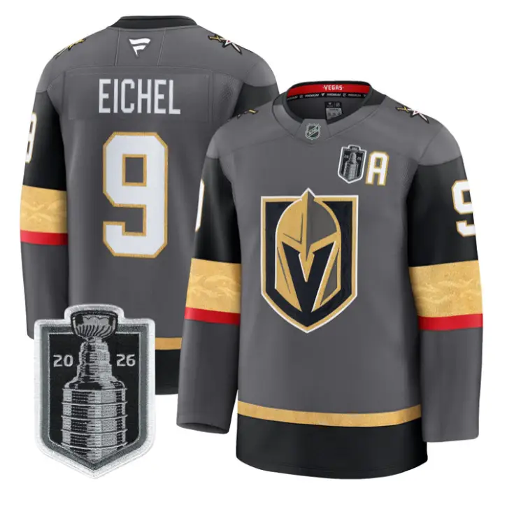 Jack Eichel Jersey #9 Vegas Golden Knights 2026 Stanley Cup Stitched by Hockey David