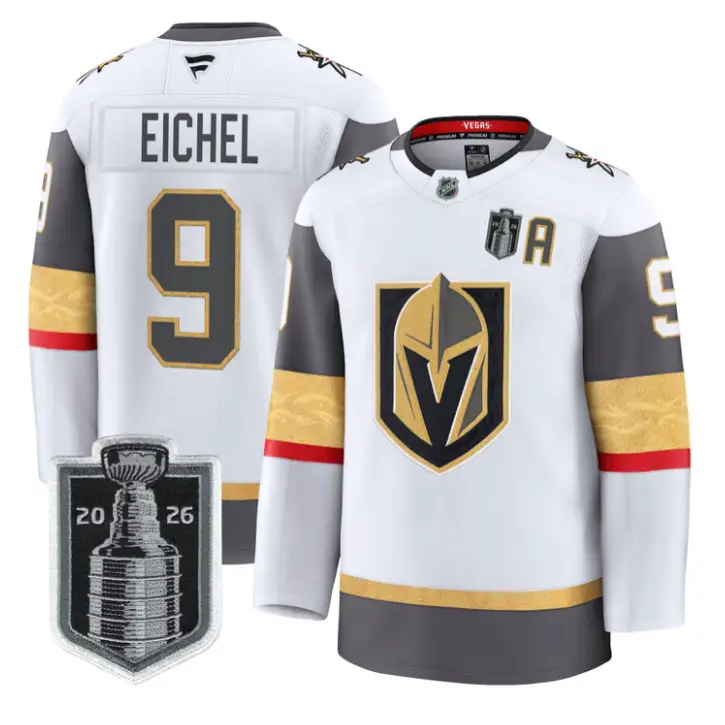 Jack Eichel Jersey #9 Vegas Golden Knights 2026 Stanley Cup Stitched by Hockey David