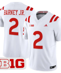 Jacory Barney Jr Jersey #2 Nebraska Cornhuskers 2026 Vapor Stitched by My Store NCAA Football Jerseys