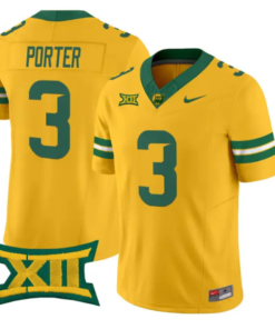 Jadon Porter Jersey #3 Baylor Bears 2026 Vapor Limited Stitched by My Store NCAA Football Jerseys