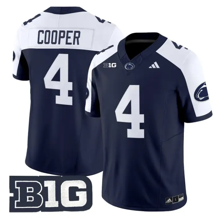 Jeremiah Cooper Jersey #4 Penn State Nittany 2026 Limited Stitched by My Store NCAA Football Jerseys