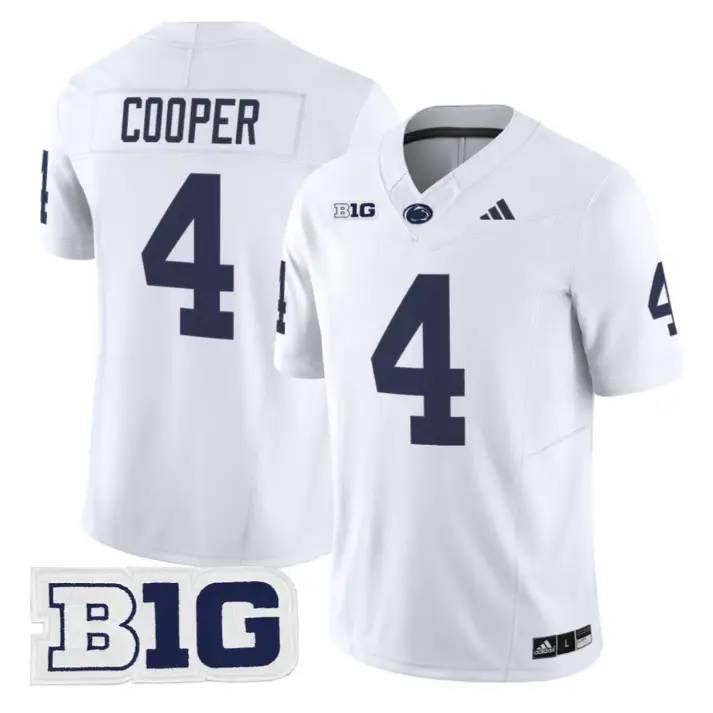 Jeremiah Cooper Jersey #4 Penn State Nittany 2026 Limited Stitched by My Store NCAA Football Jerseys