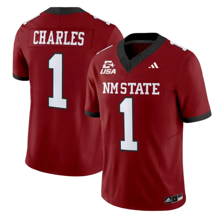 Josiah Charles Jersey #1 New Mexico State 2026 Vapor Limited Stitched by My Store NCAA Football Jerseys