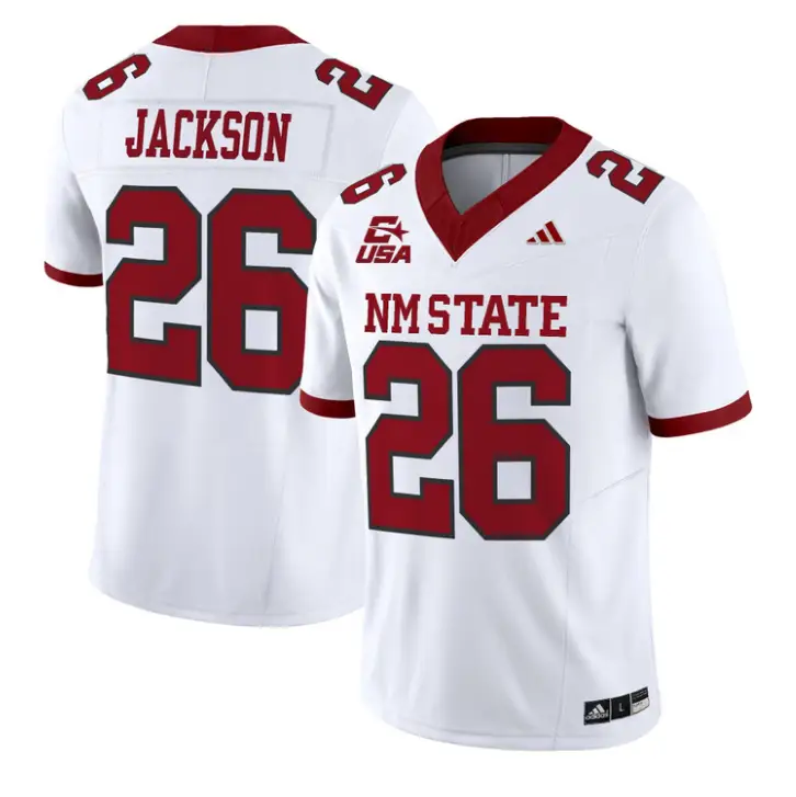 Josiah Jackson Jersey #26 New Mexico State 2026 Vapor Limited Stitched by My Store NCAA Football Jerseys