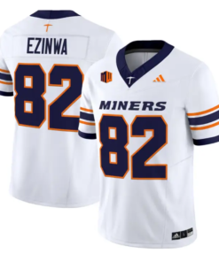 Judah Ezinwa Jersey #82 UTEP Miners 2016 Vapor Limited Stitched by My Store NCAA Football Jerseys