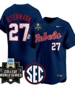 Judd Utermark Jersey #27 Ole Miss 2026 World Series Vapor Stitched by My Store