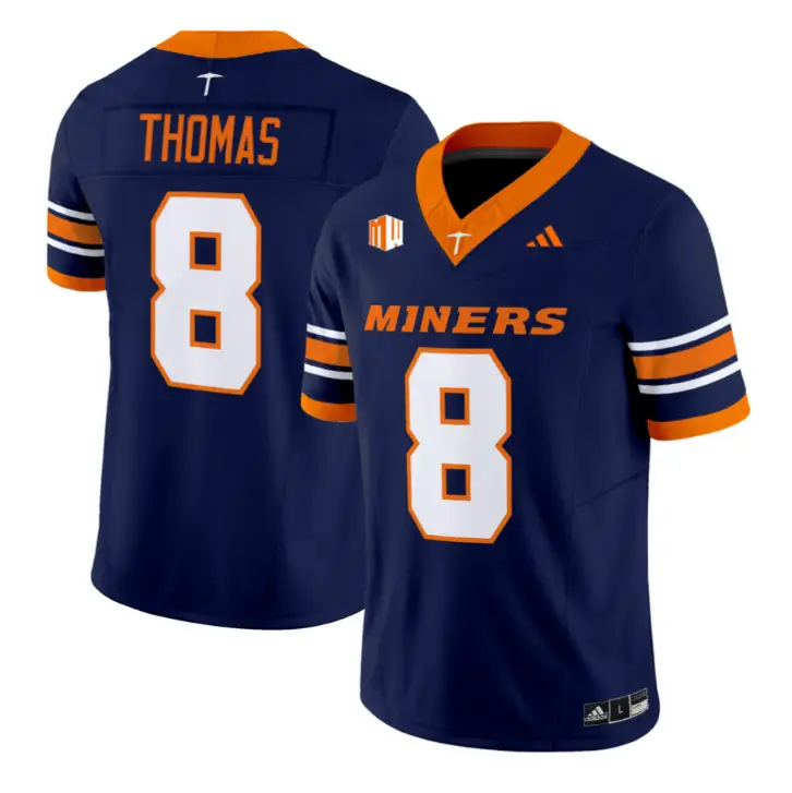 Kam Thomas Jersey #8 UTEP Miners 2016 Vapor Limited Stitched by My Store NCAA Football Jerseys
