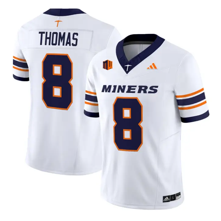 Kam Thomas Jersey #8 UTEP Miners 2016 Vapor Limited Stitched by My Store NCAA Football Jerseys