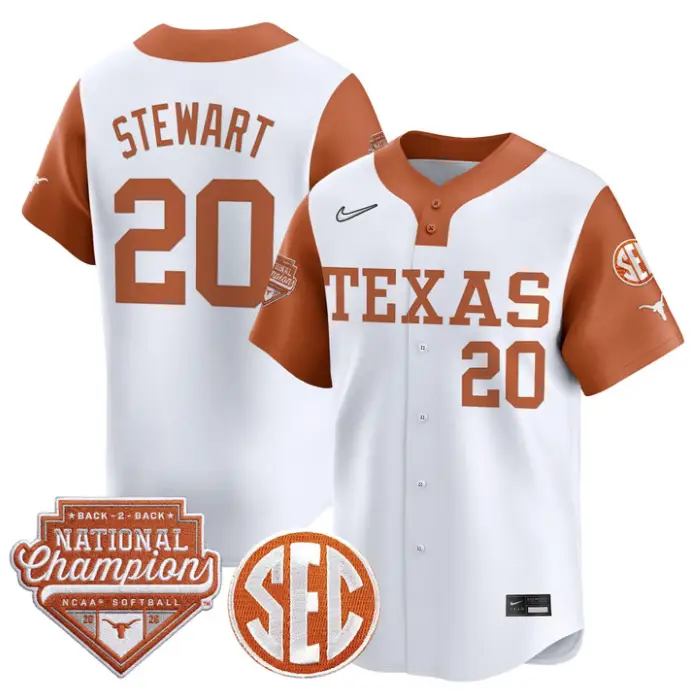 Katie Stewart Jersey #20 Texas 2026 Back-To-Back World SeriesChampions by My Store