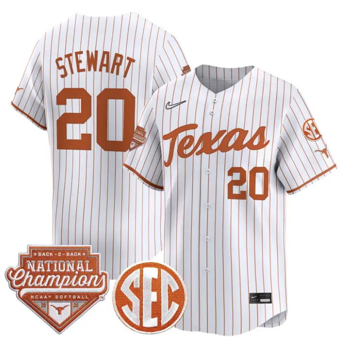 Katie Stewart Jersey #20 Texas 2026 Back-To-Back World SeriesChampions by My Store