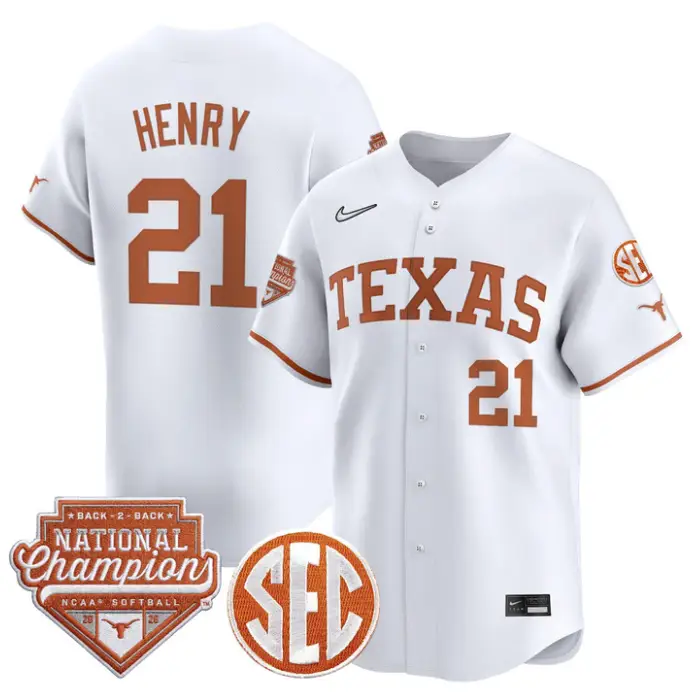 Kayden Henry Jersey #21 Texas 2026 Back-To-Back World SeriesChampions by My Store
