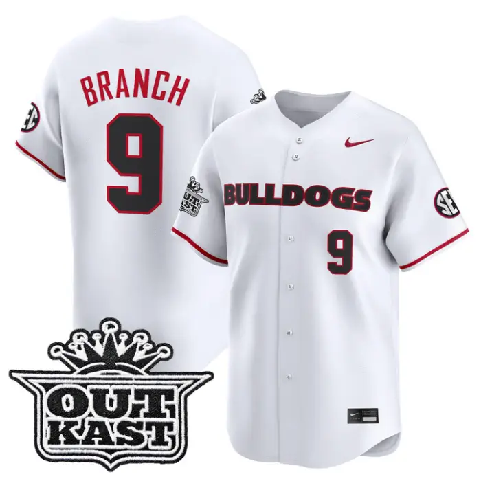 Kolby Branch Jersey #9 Georgia Bulldogs Baseball 2026 Outkast Stitched by My Store