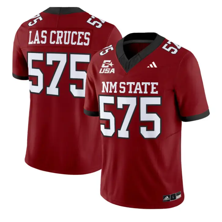 Las Cruces Jersey #575 New Mexico State 2026 Vapor Limited Stitched by My Store NCAA Football Jerseys