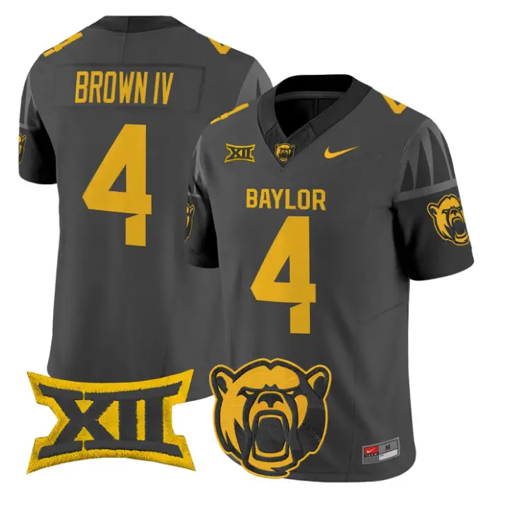 Louis Brown IV Jersey #4 Baylor Bears 2026 Vapor Limited Stitched by My Store NCAA Football Jerseys