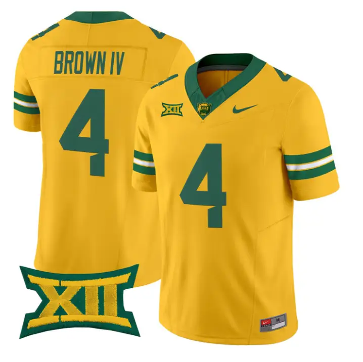 Louis Brown IV Jersey #4 Baylor Bears 2026 Vapor Limited Stitched by My Store NCAA Football Jerseys