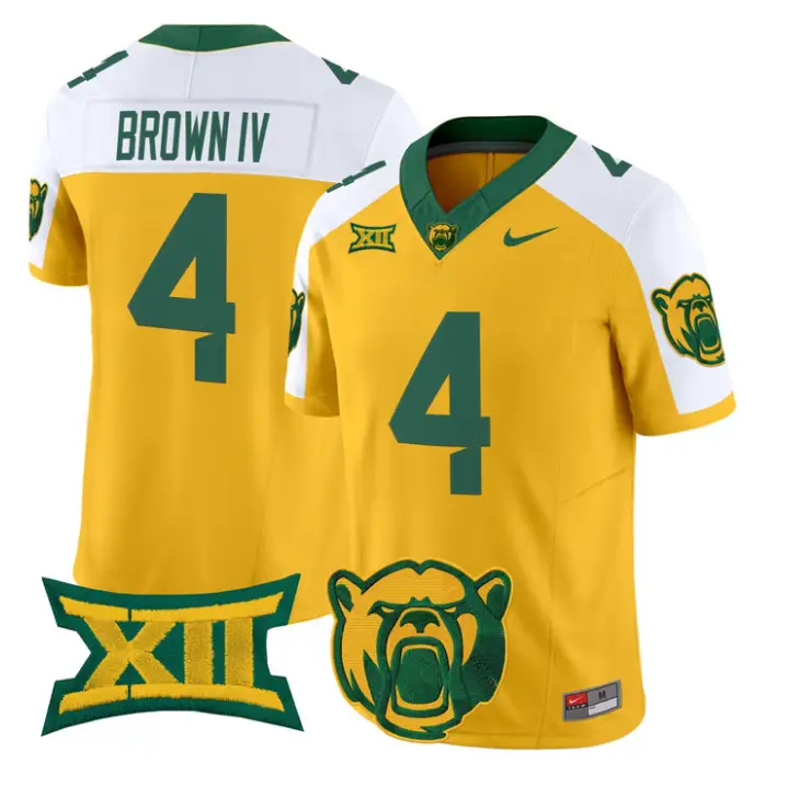 Louis Brown IV Jersey #4 Baylor Bears 2026 Vapor Limited Stitched by My Store NCAA Football Jerseys