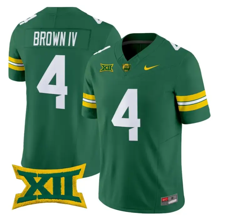 Louis Brown IV Jersey #4 Baylor Bears 2026 Vapor Limited Stitched by My Store NCAA Football Jerseys