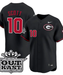 Matt Scott Jersey #10 Georgia Bulldogs Baseball 2026 Outkast Stitched by My Store