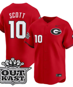 Matt Scott Jersey #10 Georgia Bulldogs Baseball 2026 Outkast Stitched by My Store