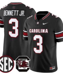 Mazeo Bennett Jr Jersey #3 South Carolina Gamecocks 2026 Limited Stitched by My Store NCAA Football Jerseys
