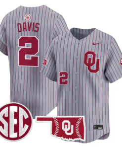 Myles Davis Jersey #2 Oklahoma Sooners Baseball 2026 Vapor Stitched by My Store