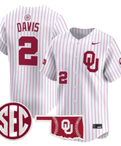 Myles Davis Jersey #2 Oklahoma Sooners Baseball 2026 Vapor Stitched by My Store