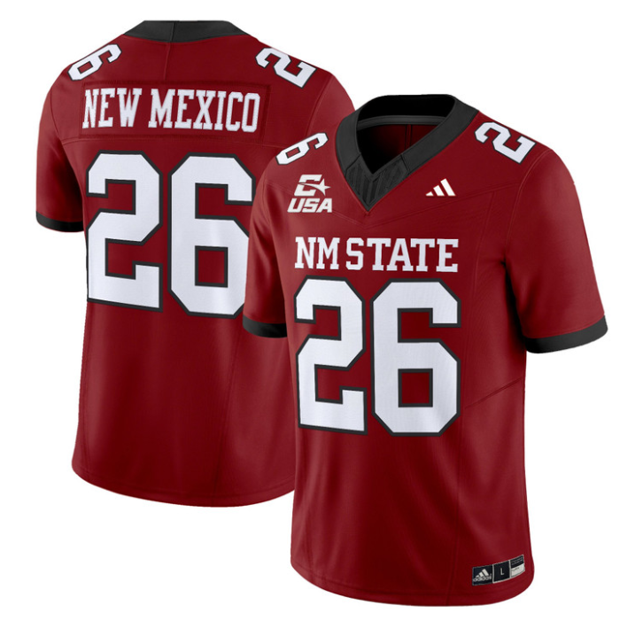 New Mexico Jersey #26 New Mexico State 2026 Vapor Limited Stitched by My Store NCAA Football Jerseys