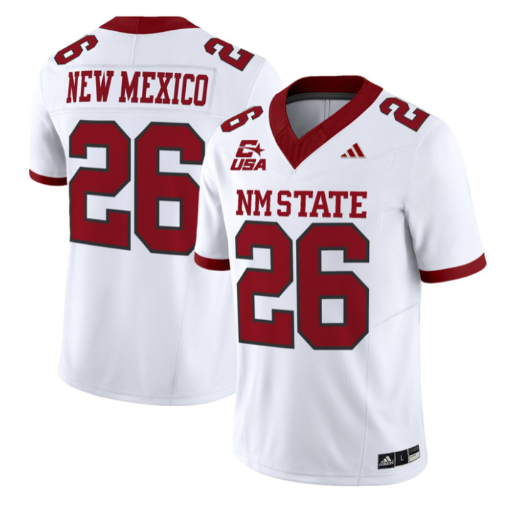 New Mexico Jersey #26 New Mexico State 2026 Vapor Limited Stitched by My Store NCAA Football Jerseys