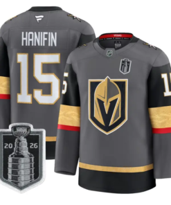 Noah Hanifin Jersey #15 Vegas Golden Knights 2026 Stanley Cup Stitched by Hockey David